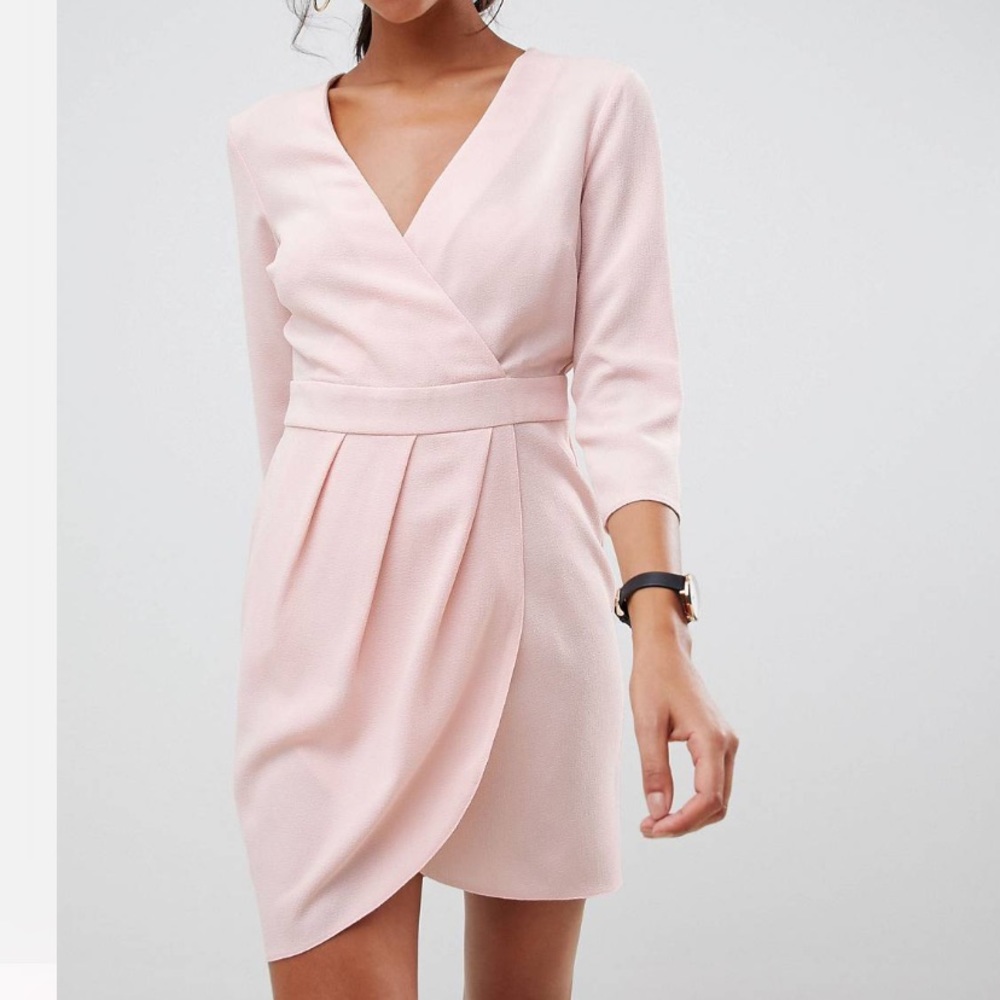 ASOS pink dress